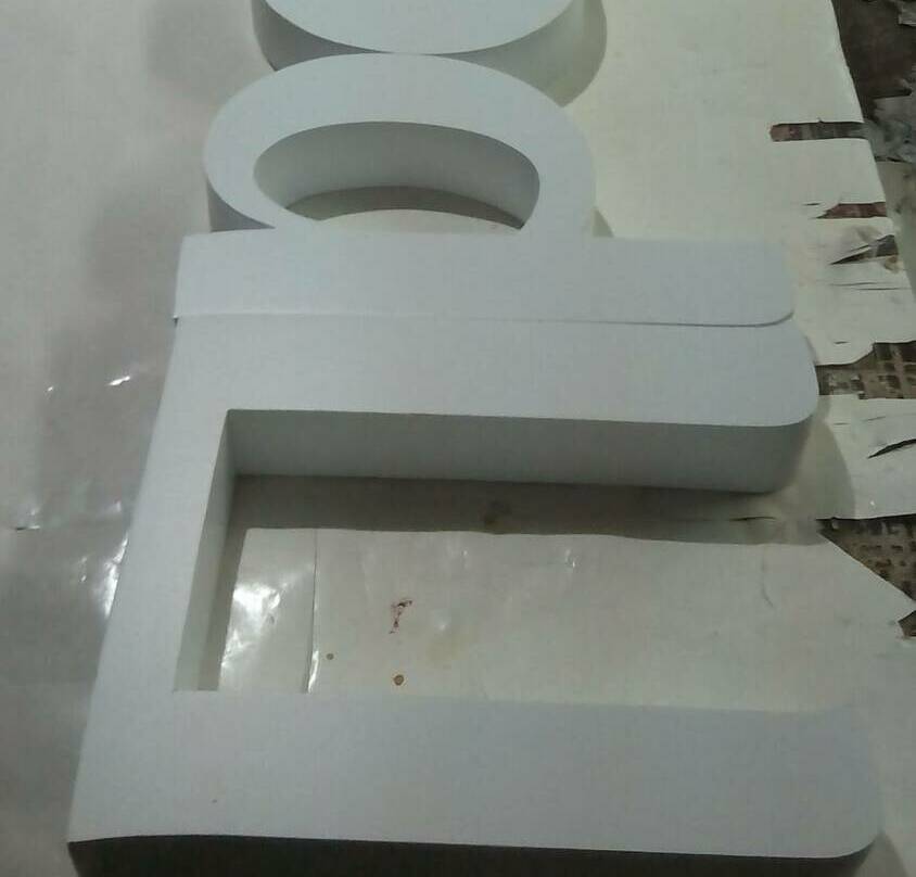 Изготовление объемных букв из пластика ПВХ Буквы из пластика без подсветки